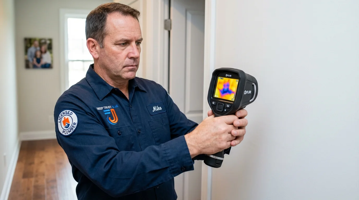Thermal imaging leak detection by Johns Plumbing LLC in Libertyville